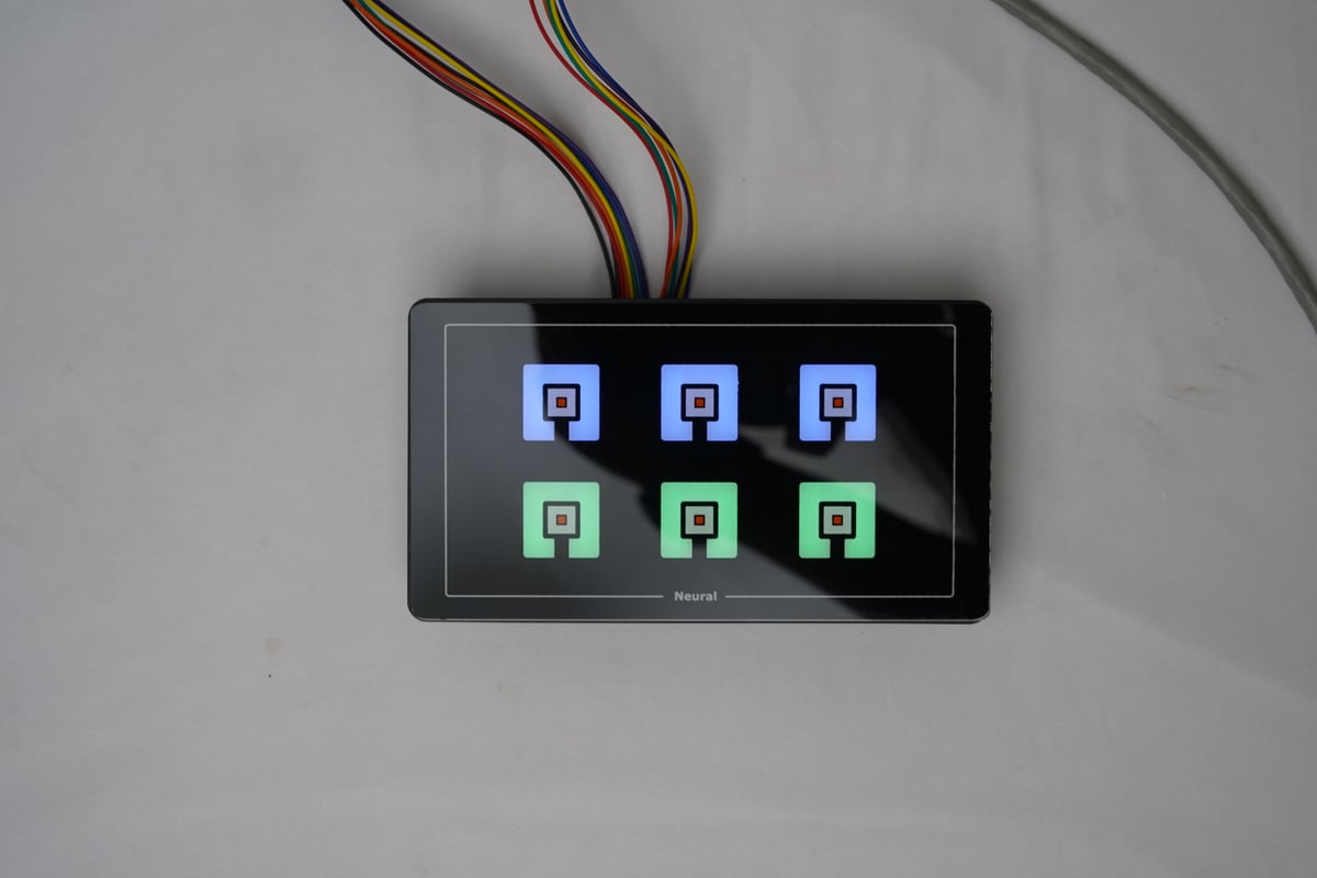 6-Key Touch Panel for LAF Lighting & UV Controls